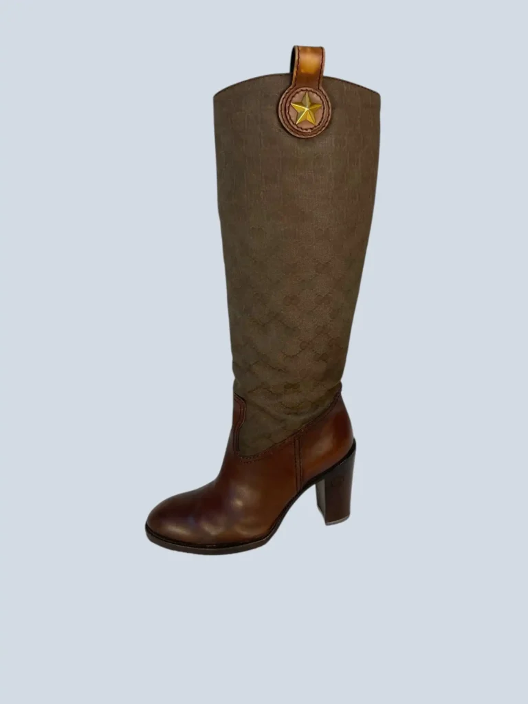Major Monogram canvas and leather boots, 37,5C., photo 2 of 11