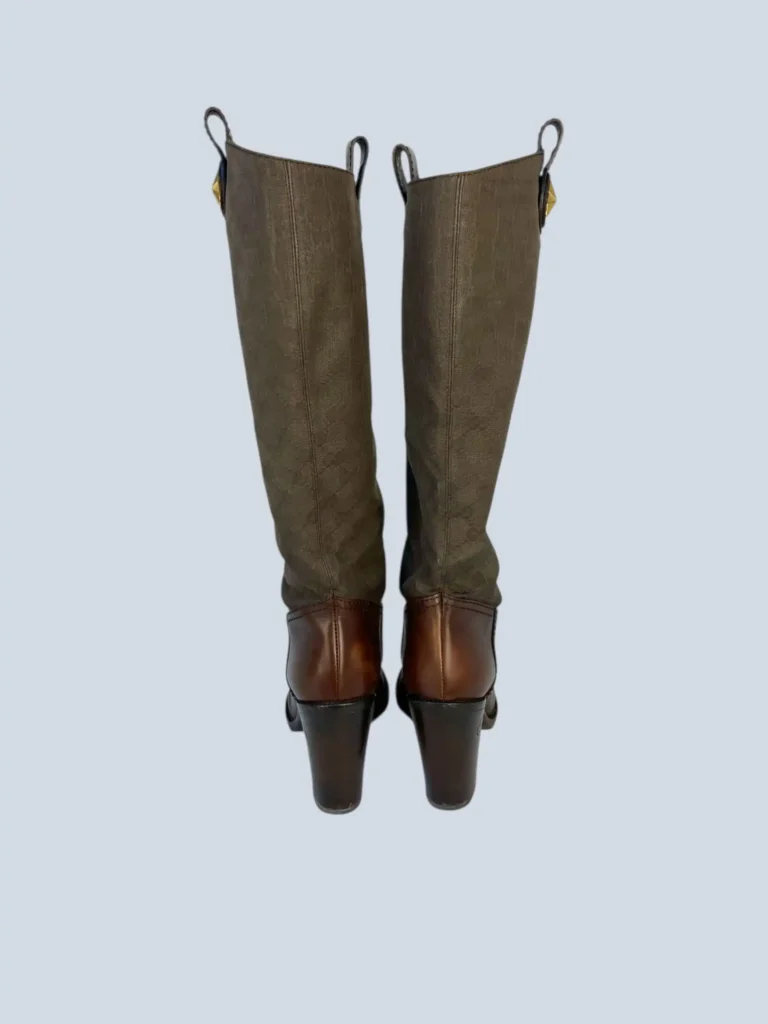 Major Monogram canvas and leather boots, 37,5C., photo 5 of 11