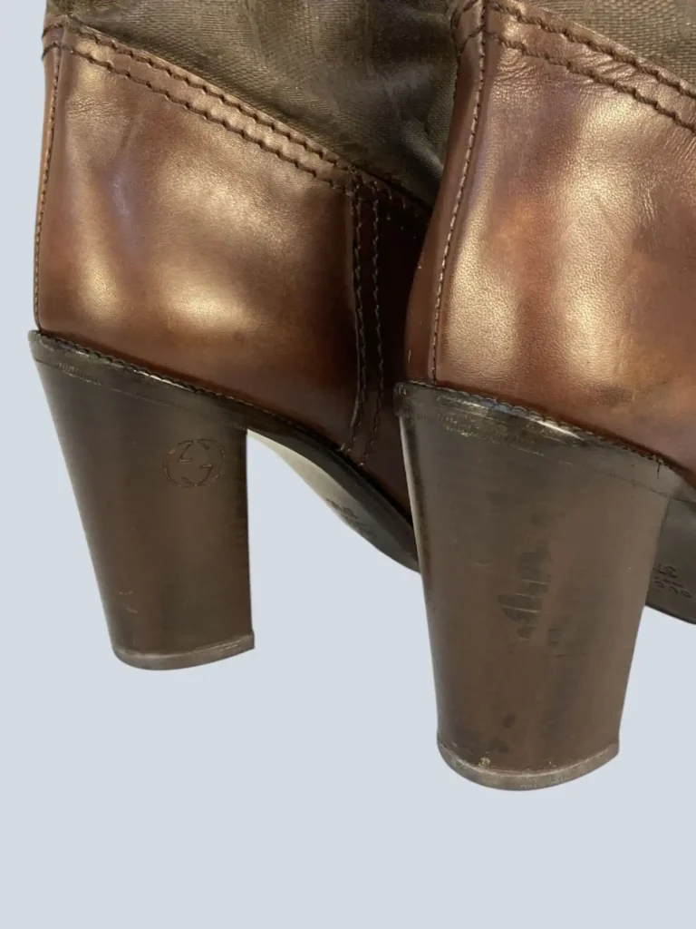 Major Monogram canvas and leather boots, 37,5C., photo 11 of 11