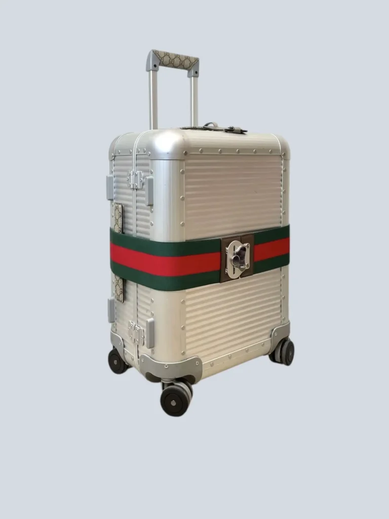Trolley Gucci Porter da cabina con fascia elastica Web.