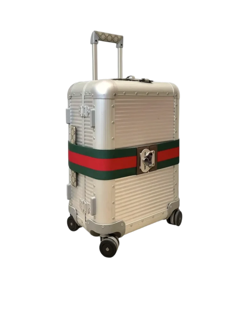 Trolley Gucci Porter da cabina con fascia elastica Web.