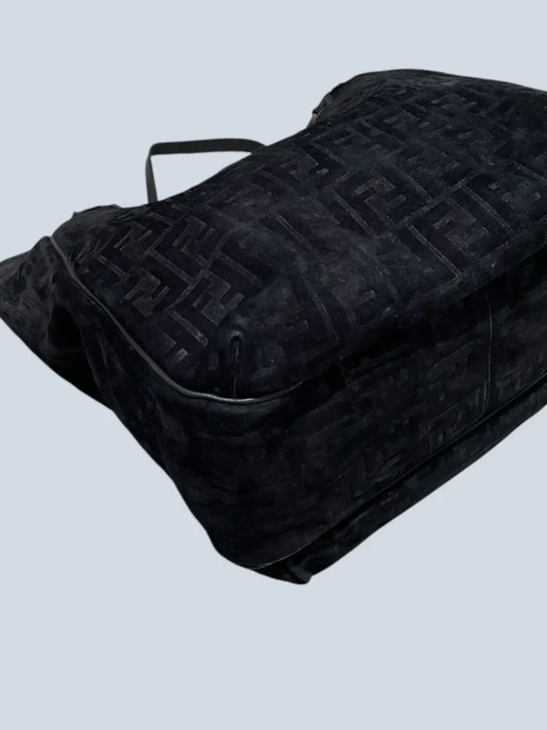 Borsa a spalla in pelle scamosciata Zucchino., foto 12 di 18