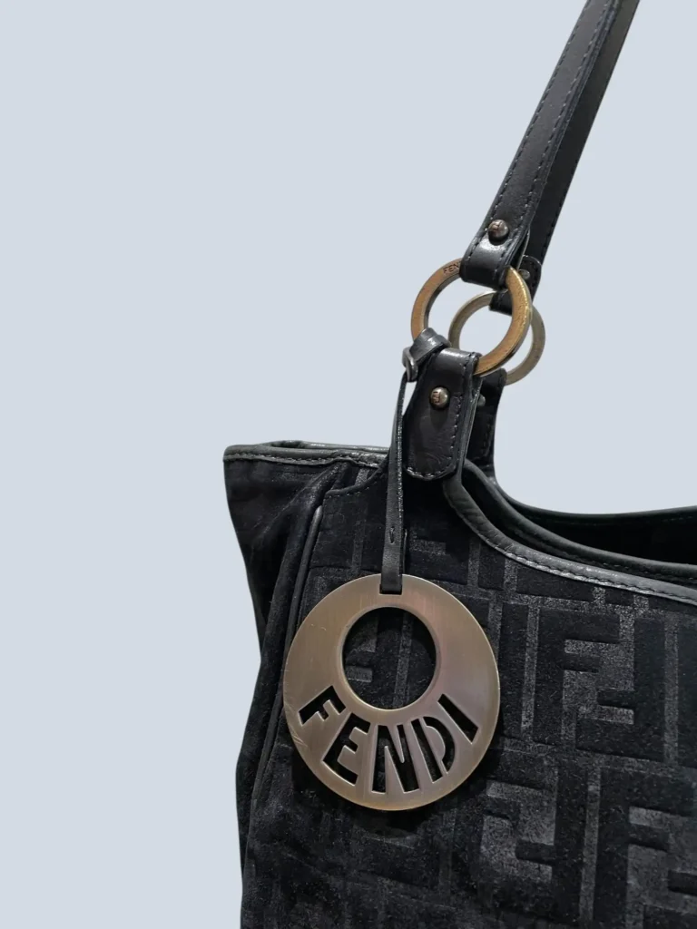 Borsa a spalla in pelle scamosciata Zucchino., foto 15 di 18