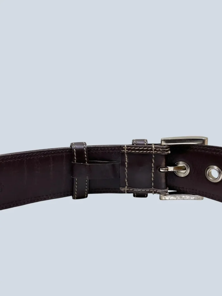 Hemp canvas and leather belt, 95., photo 4 of 8