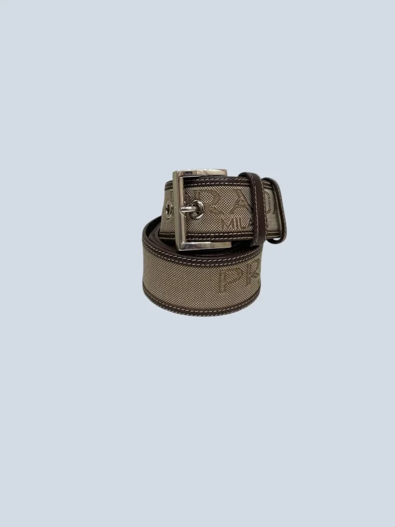 Hemp canvas and leather belt, 95., photo 2 of 8