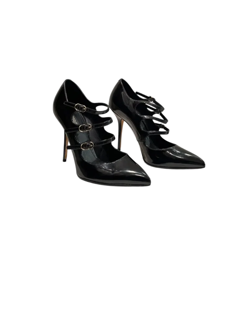 Brushed leather strap pumps, 36., photo 2 of 8
