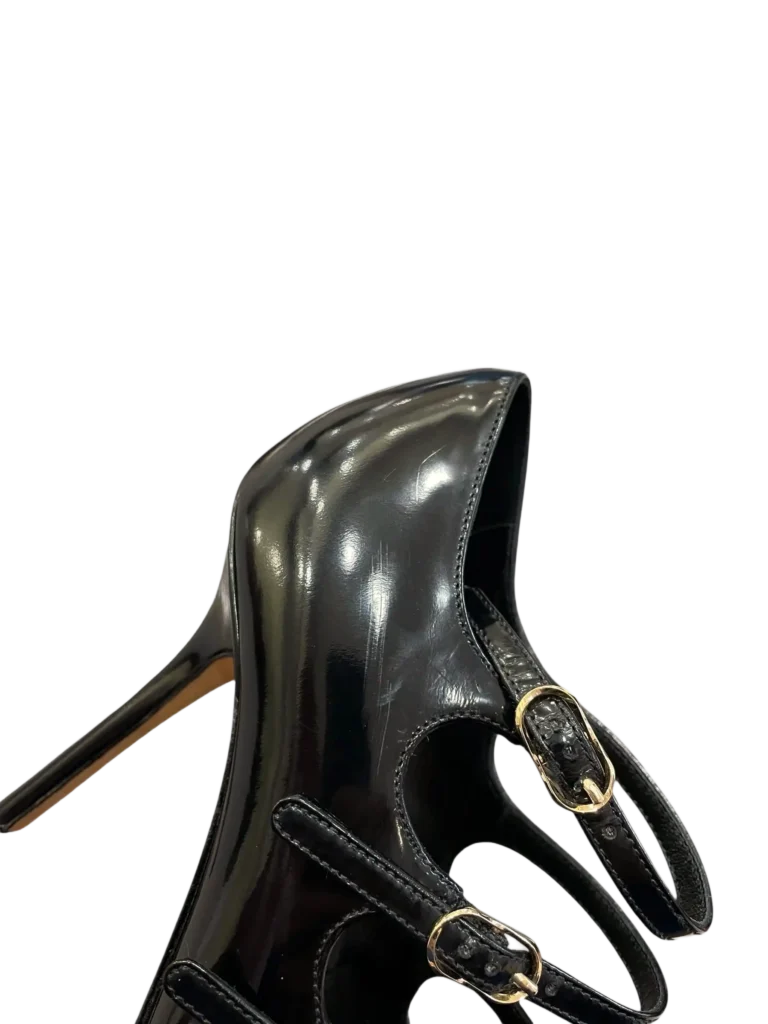 Brushed leather strap pumps, 36., photo 8 of 8