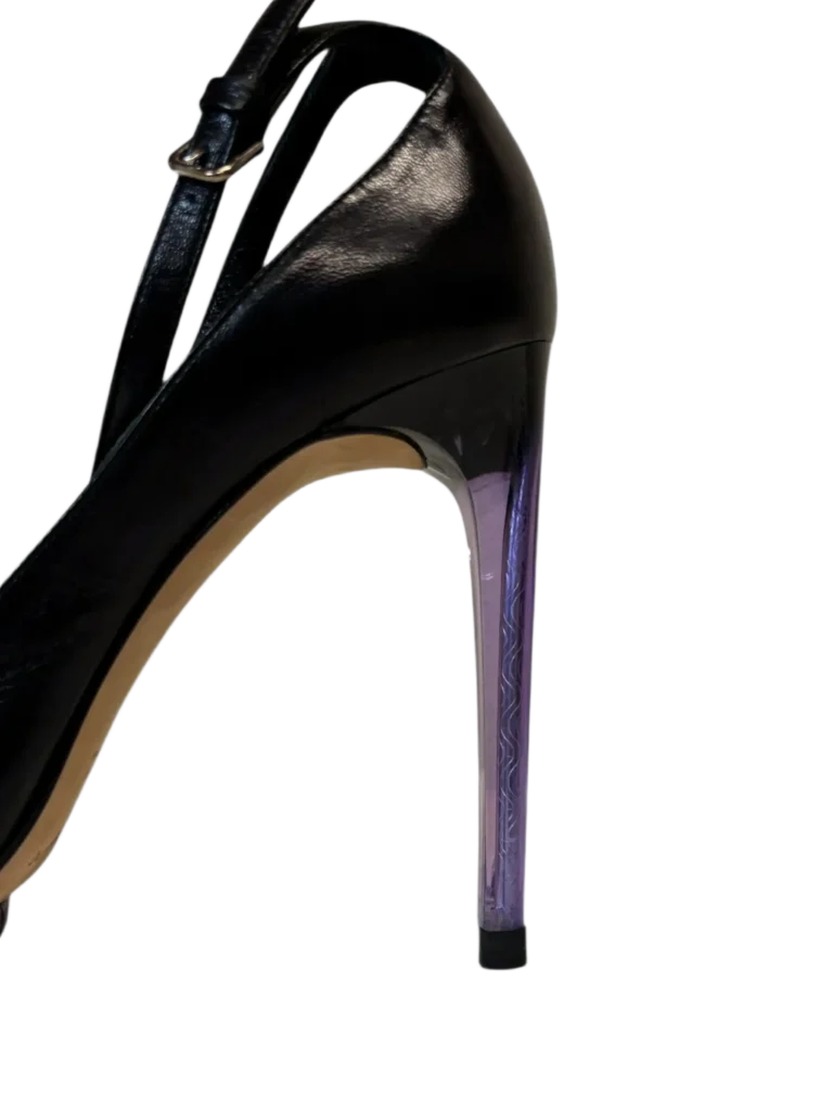 By Tom Ford, décolleté open toe in pelle., foto 10 di 12