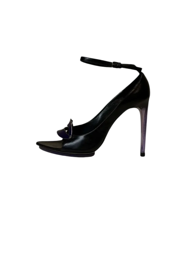 By Tom Ford, décolleté open toe in pelle., foto 2 di 12