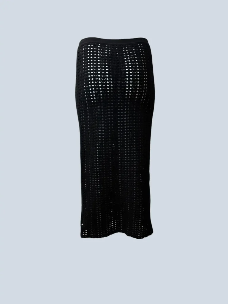 Wool-blend crochet midi skirt, 40., photo 4 of 8