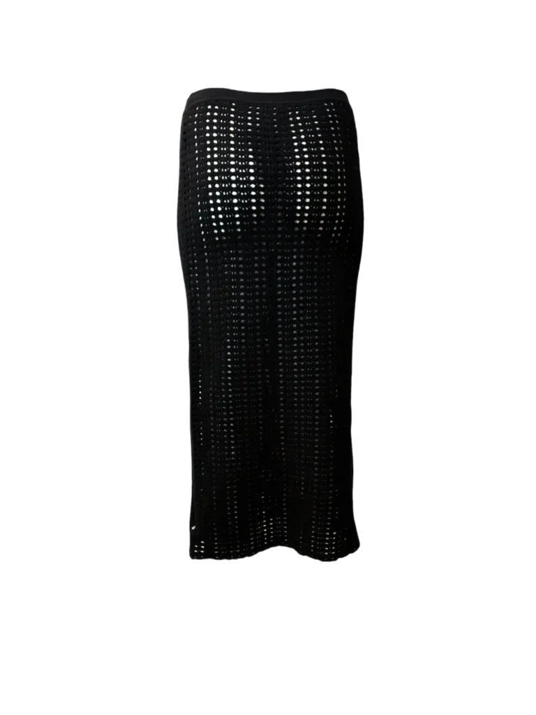 Wool-blend crochet midi skirt, 40., photo 4 of 8