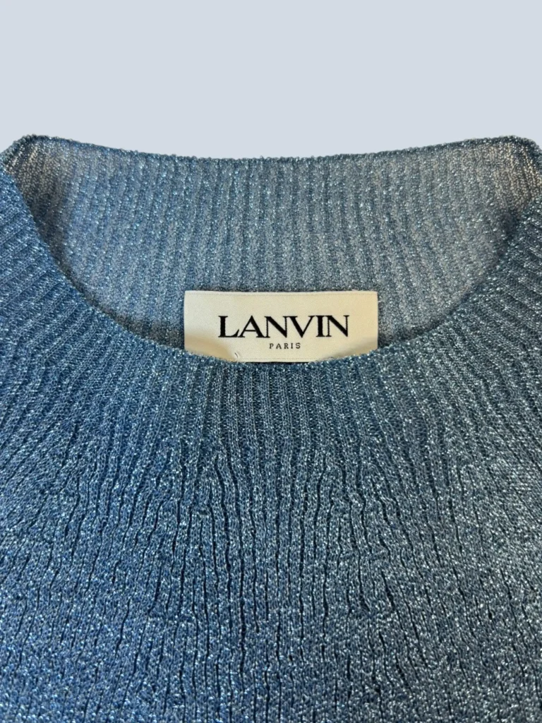 Lurex ribbed knit sweater, S., photo 6 of 8