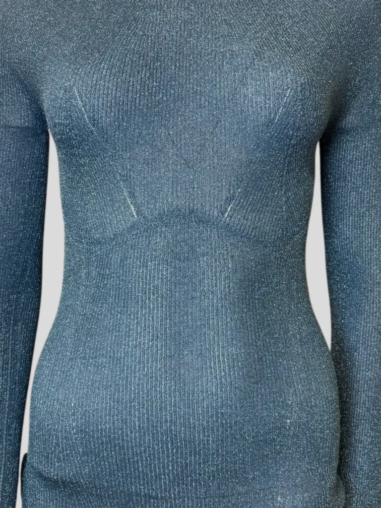 Maglione in maglia a coste in lurex, S., foto 8 di 8