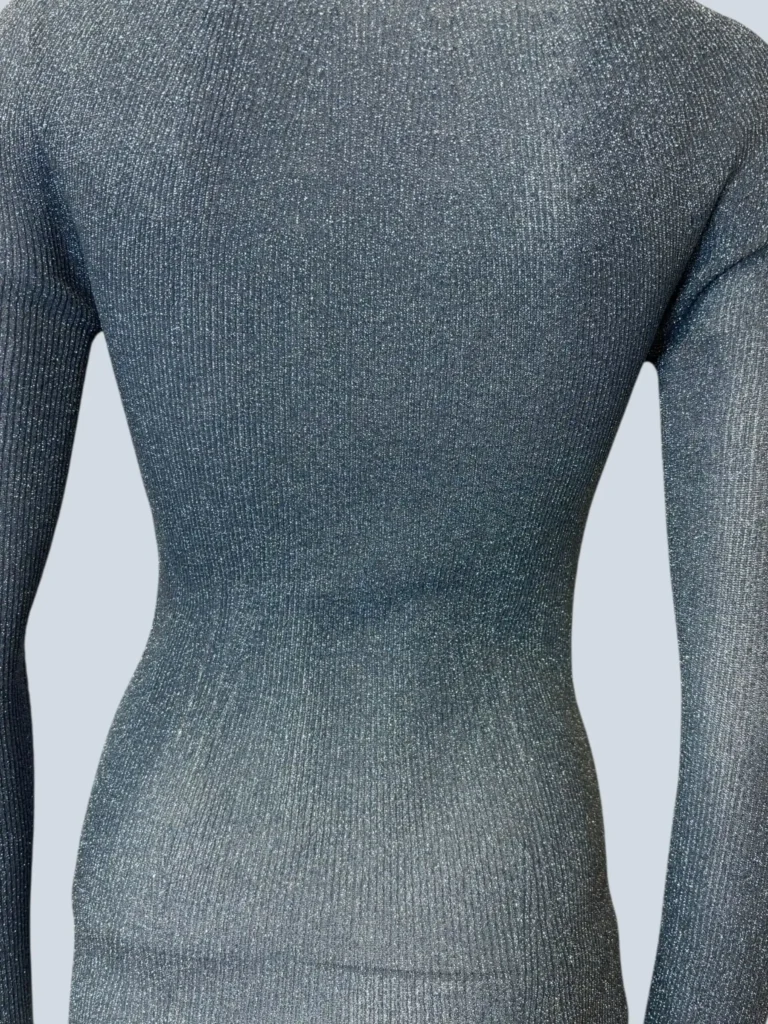 Lurex ribbed knit sweater, S., photo 7 of 8