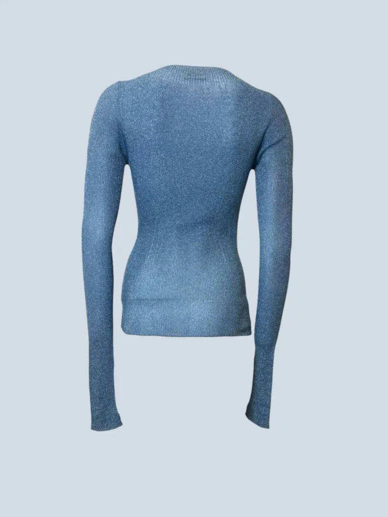 Lurex ribbed knit sweater, S., photo 4 of 8