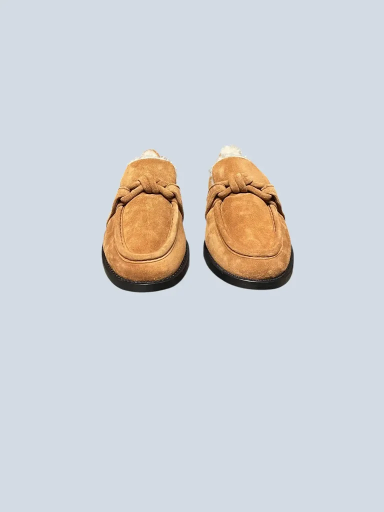 Mocassini Astaire in suede e shearling, 37., foto 3 di 6