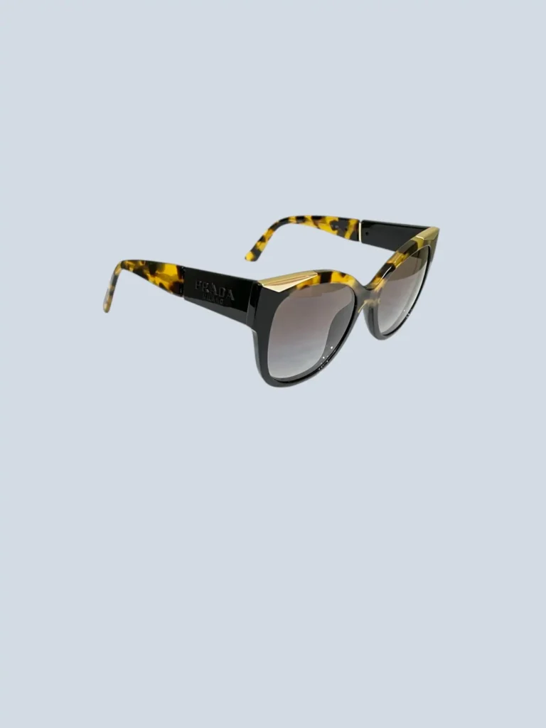 Havana acetate Cat Eye sunglasses.