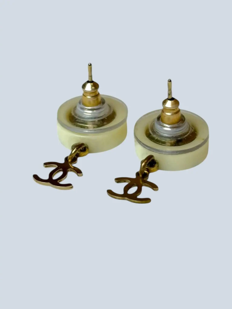 Coco Chanel metal drop earrings, photo 4 of 4
