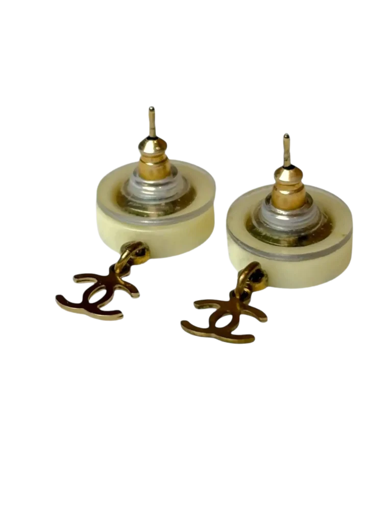 Coco Chanel metal drop earrings, photo 4 of 4