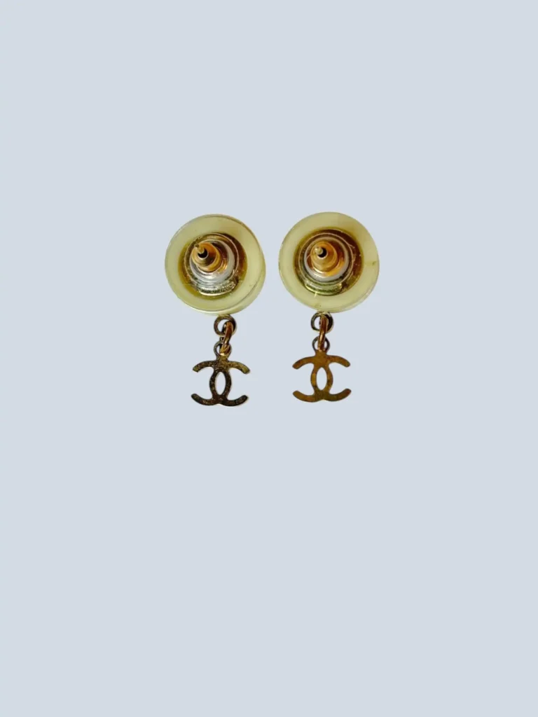 Coco Chanel metal drop earrings, photo 3 of 4