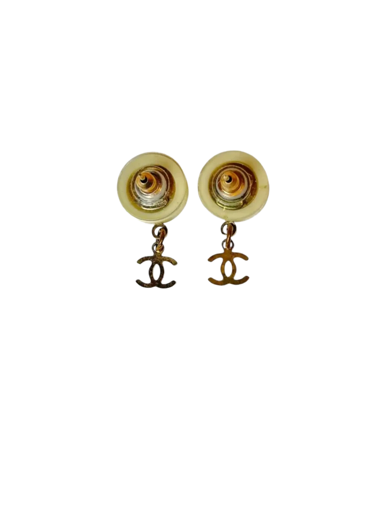 Coco Chanel metal drop earrings, photo 3 of 4