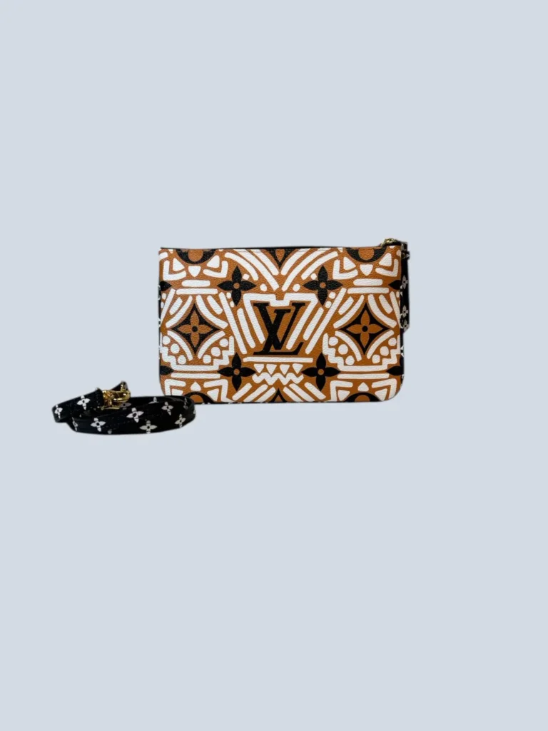 Borsa a tracolla pochette Double Zip Crafty in pelle.