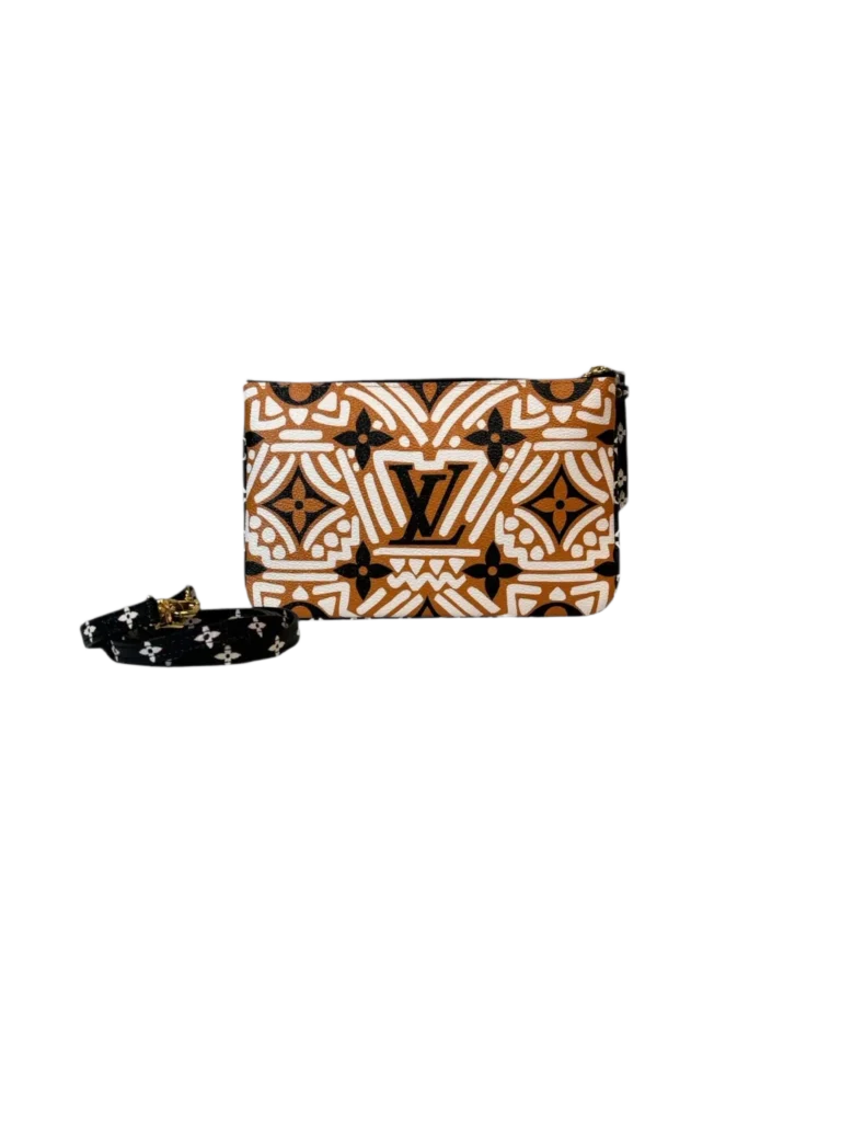 Borsa a tracolla pochette Double Zip Crafty in pelle.