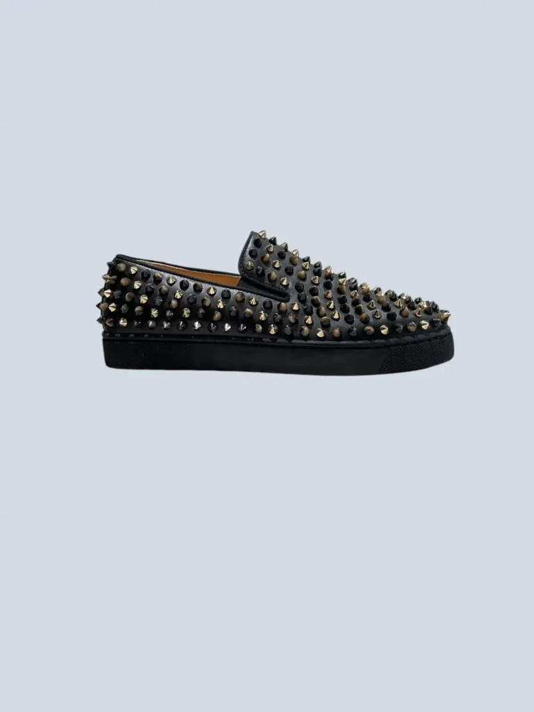 Slip on Roller Boat Spike in pelle, 37.