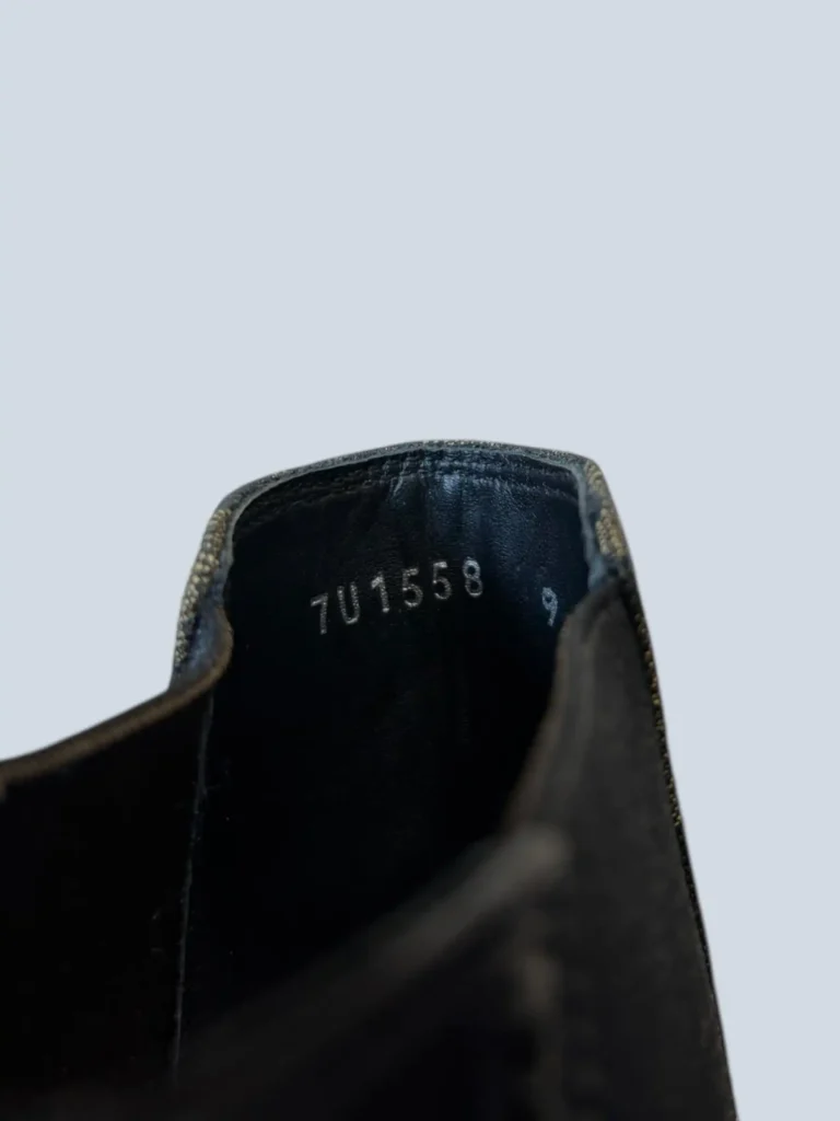 Leather and Zucca canvas Chelsea boots, 9., photo 7 of 9