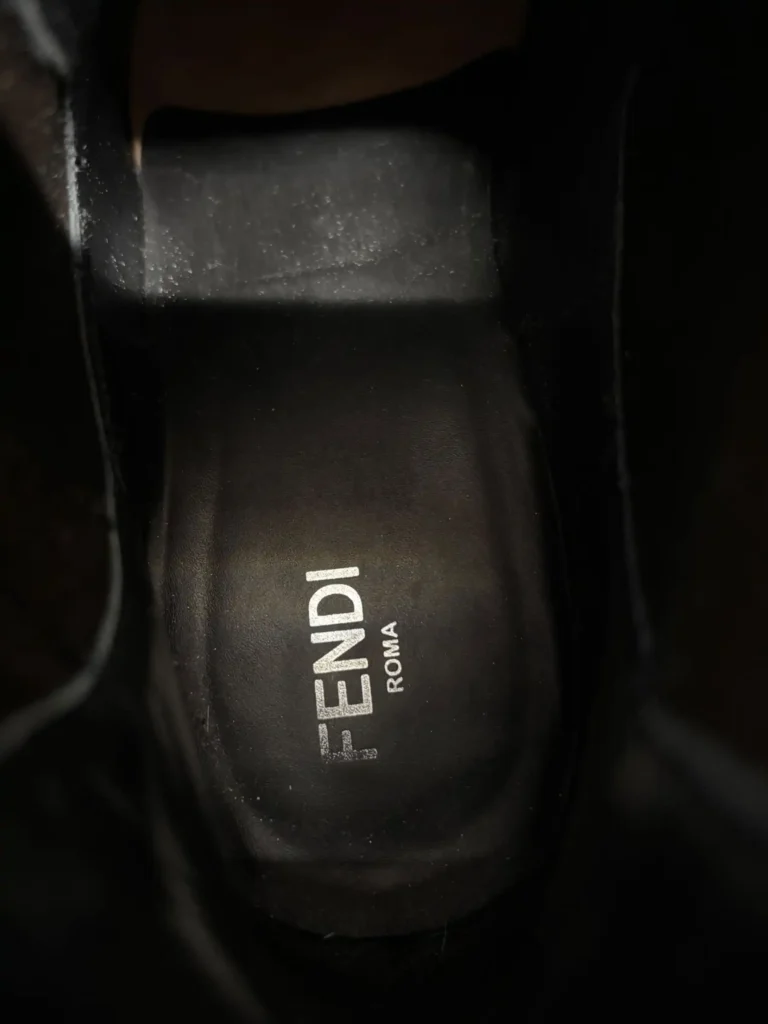 Leather and Zucca canvas Chelsea boots, 9., photo 9 of 9