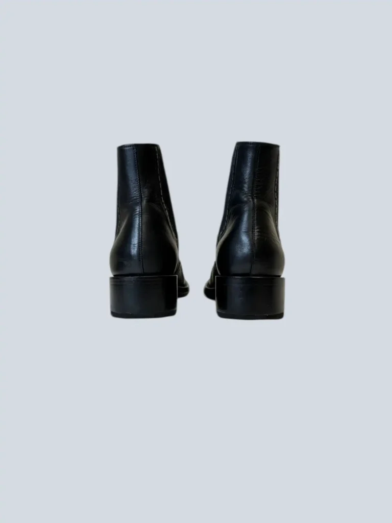 Leather and Zucca canvas Chelsea boots, 9., photo 4 of 9