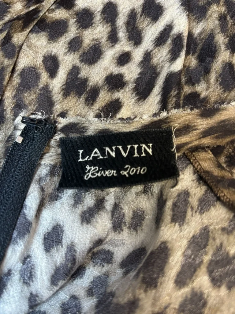 Abito midi in seta stampa leopard, 38fr., foto 4 di 5