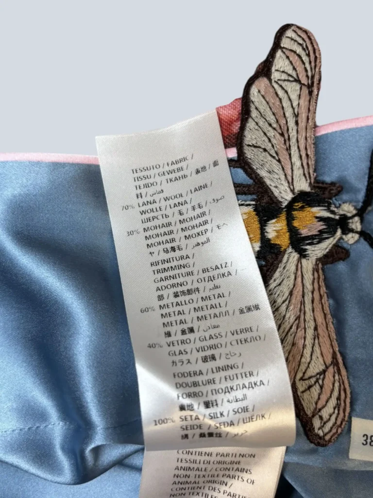 Blazer Garden in misto lana jacquard floreale e cristalli, 38., foto 5 di 7