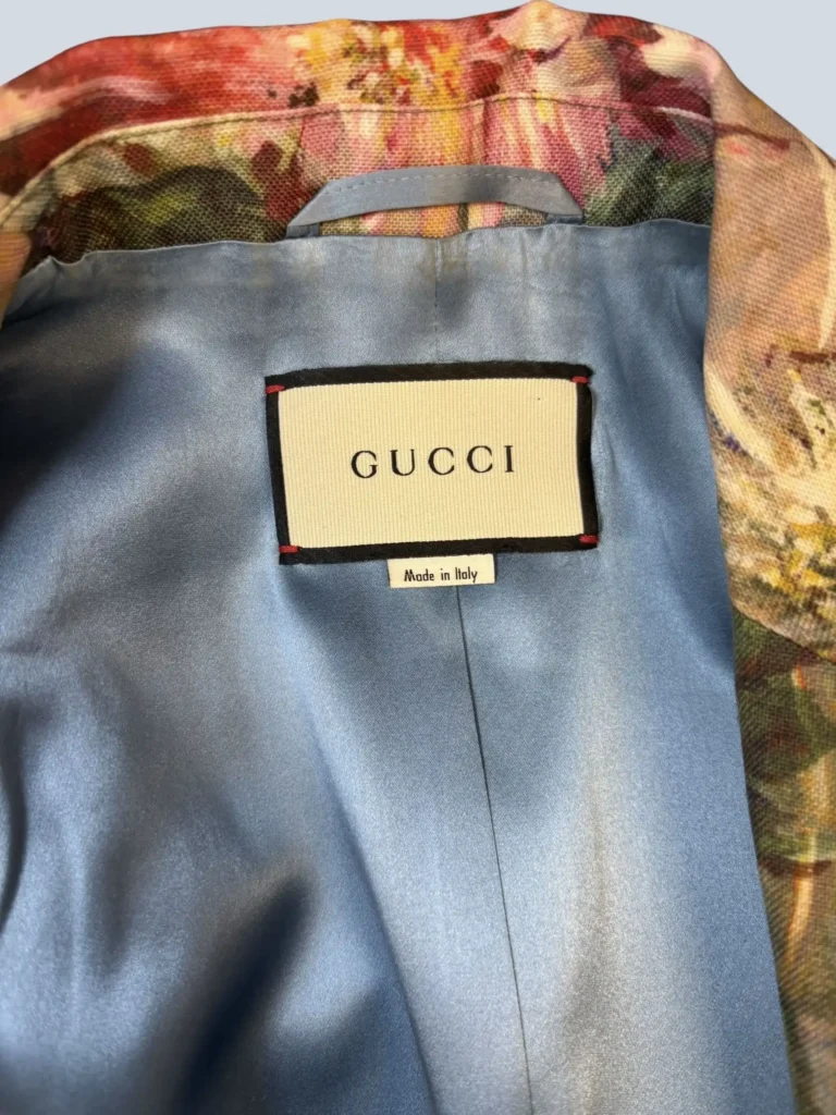 Blazer Garden in misto lana jacquard floreale e cristalli, 38., foto 4 di 7