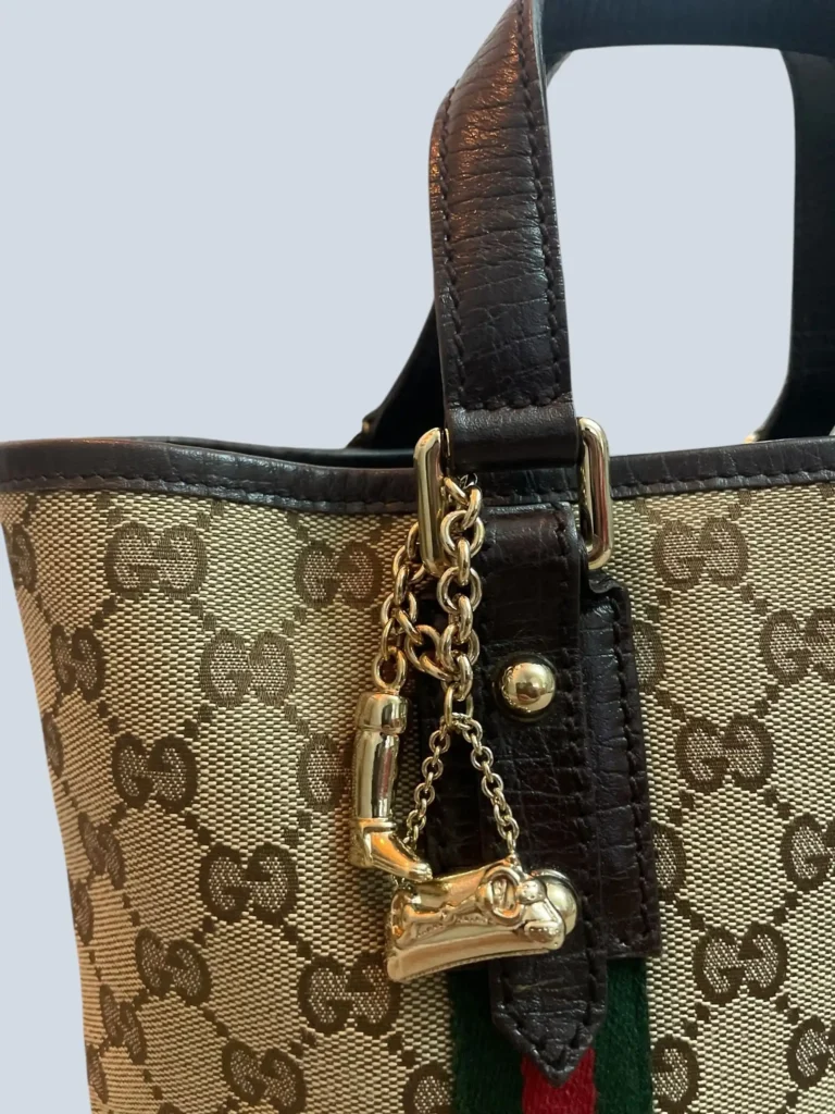 Borsa a mano Jolicoeur Mini in tela Monogram e pelle., foto 10 di 12