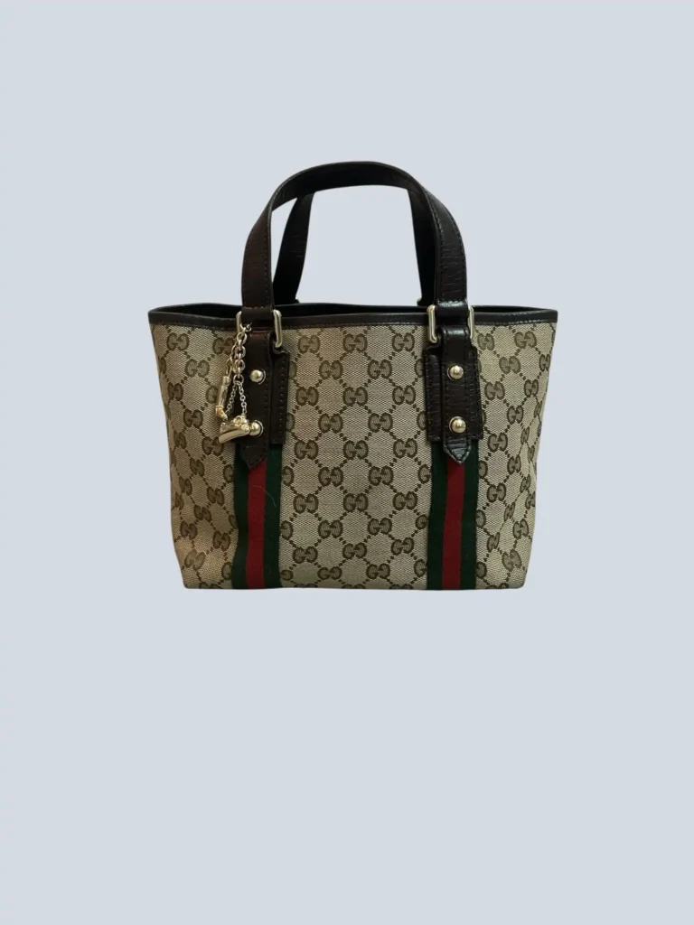 Borsa a mano Jolicoeur Mini in tela Monogram e pelle.