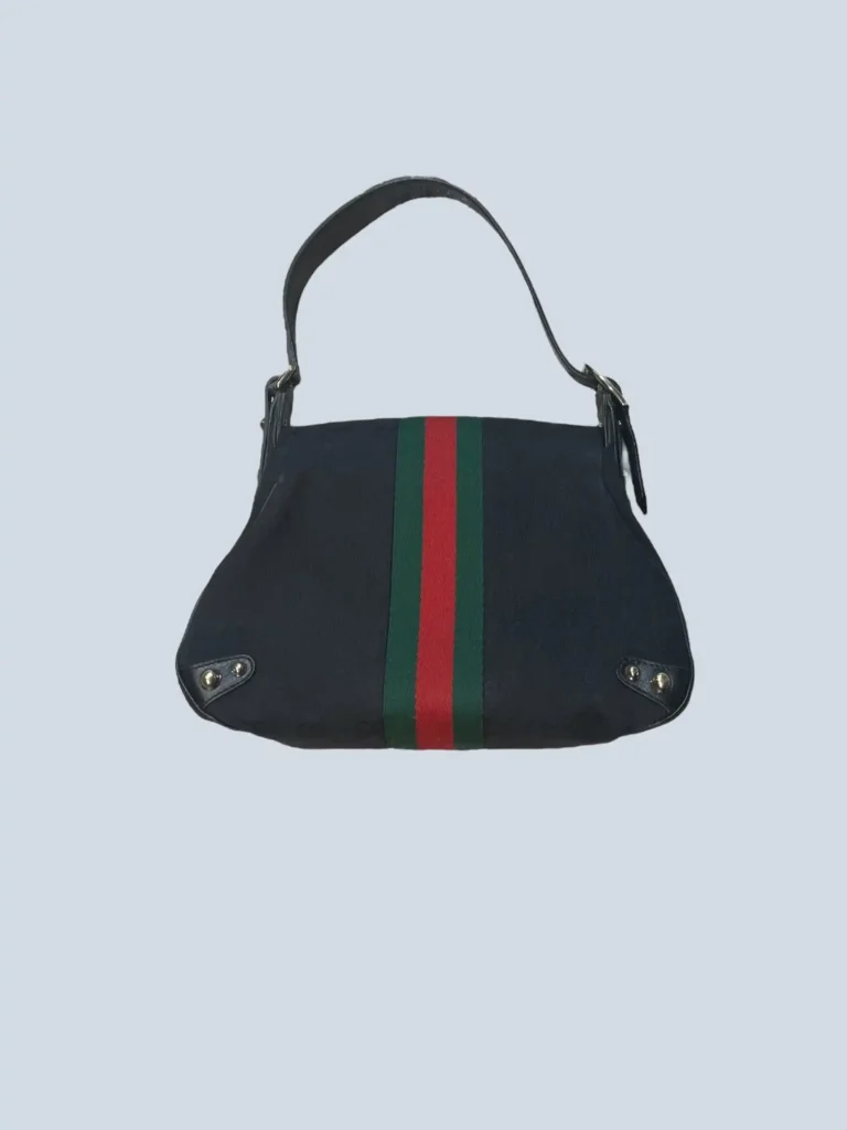 Horsebit Monogram canvas and leather shoulder bag, photo 3 of 14