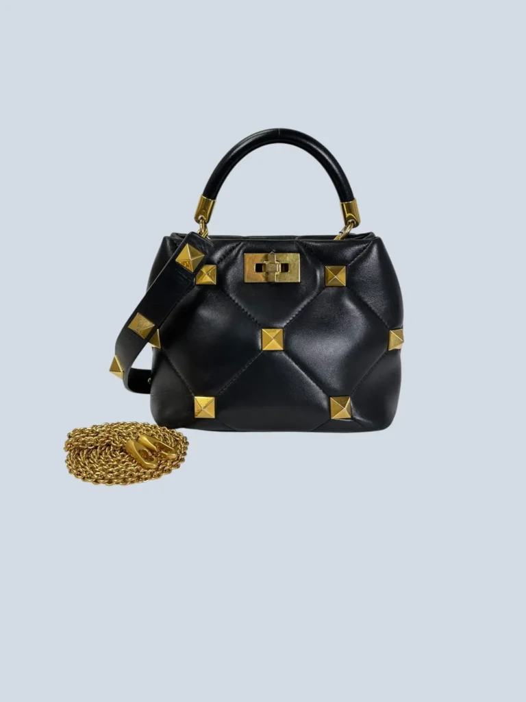 Garavani, borsa Roman Stud piccola in pelle.
