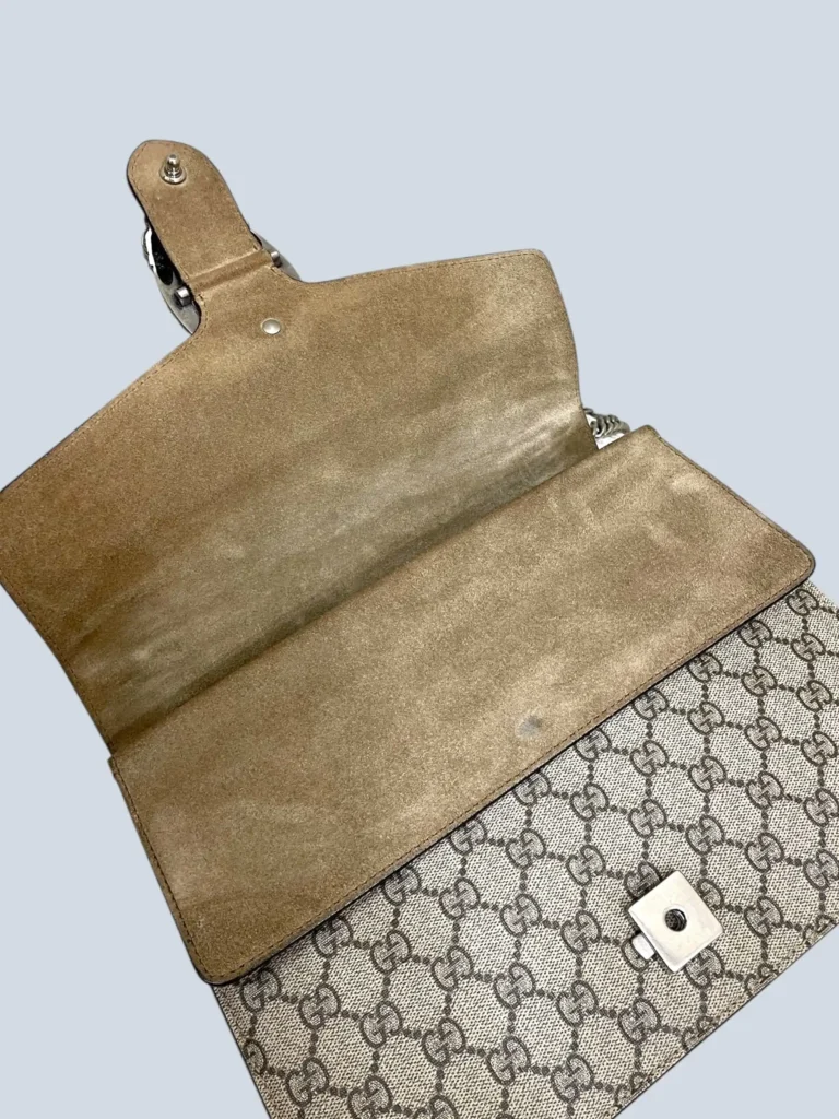Borsa a spalla Dionysus Grande in tela Monogram e suede., foto 6 di 15
