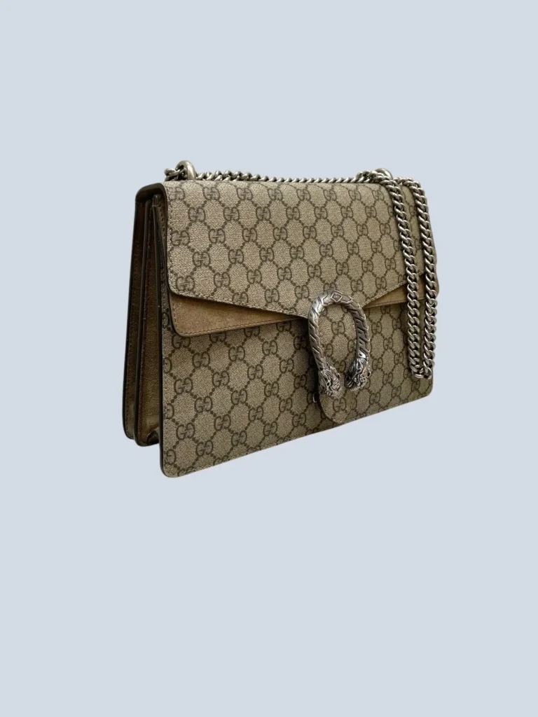 Borsa a spalla Dionysus Grande in tela Monogram e suede., foto 2 di 15
