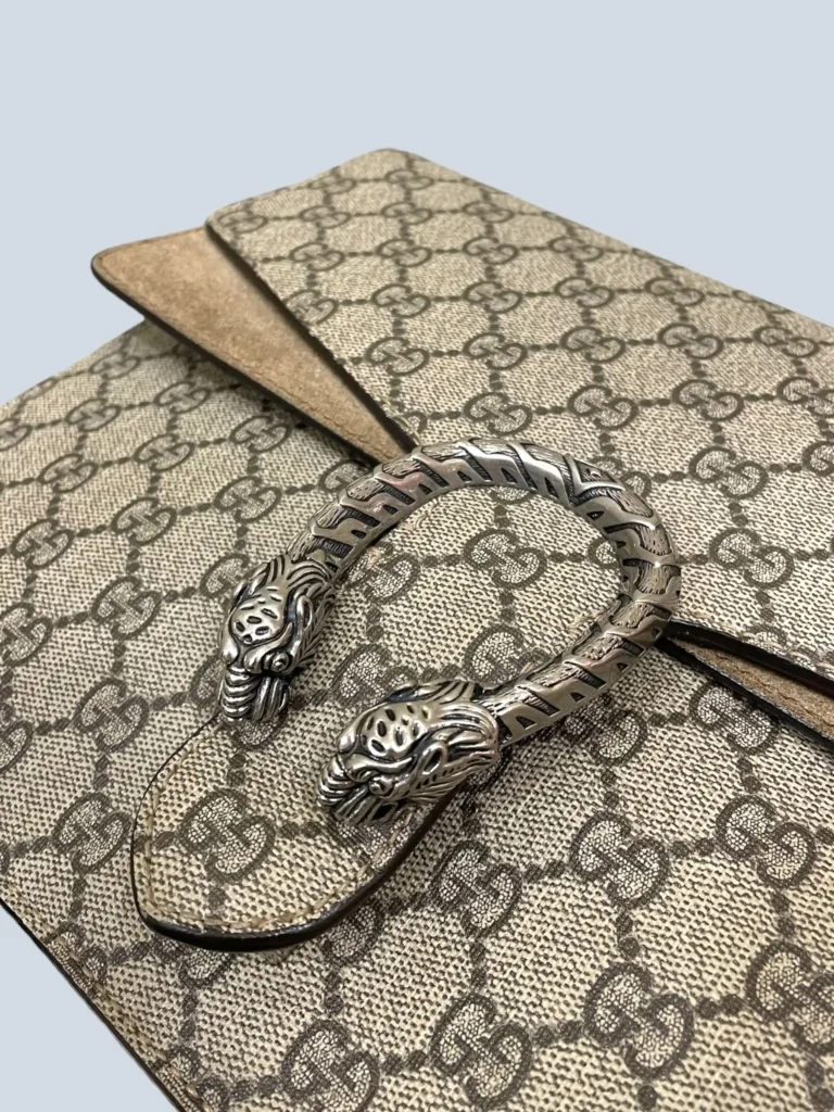 Borsa a spalla Dionysus Grande in tela Monogram e suede., foto 14 di 15