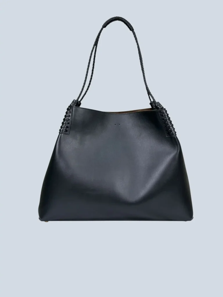 Libra medium leather Pegaso logo shopper shoulder bag, photo 4 of 10