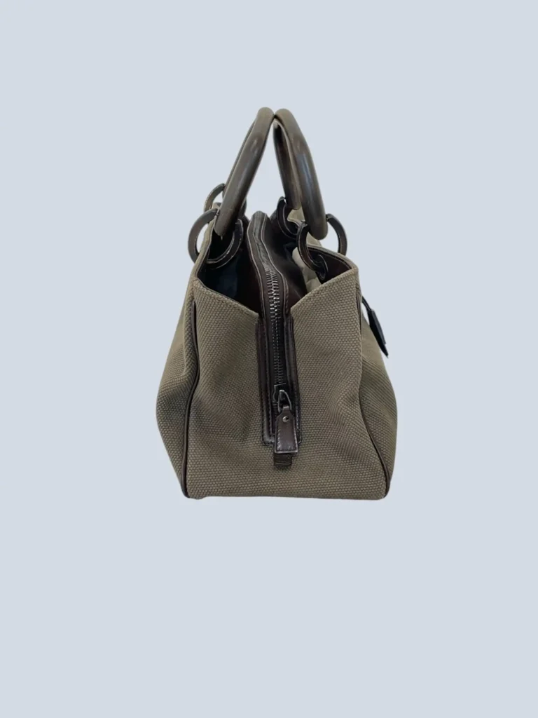 By Tom Ford, borsa a mano in canvas e legno., foto 3 di 12