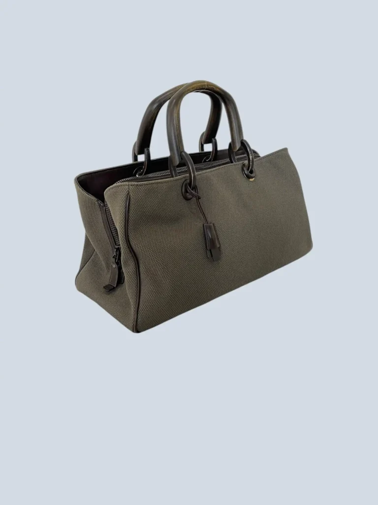 By Tom Ford, borsa a mano in canvas e legno., foto 2 di 12