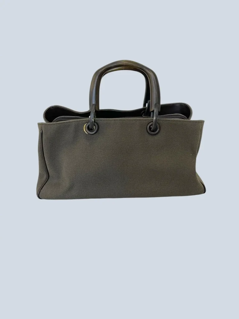 By Tom Ford, borsa a mano in canvas e legno., foto 4 di 12