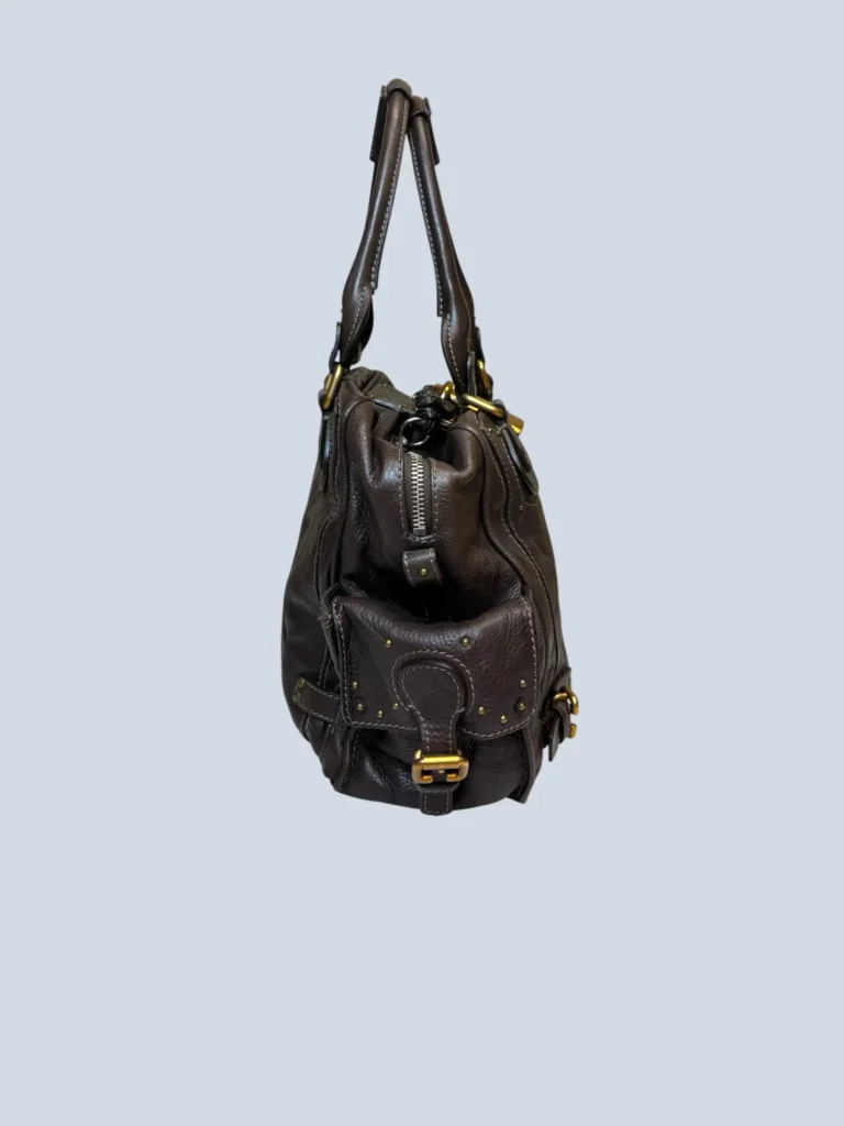 Borsa a spalla Paddington Grande in pelle martellata., foto 3 di 15
