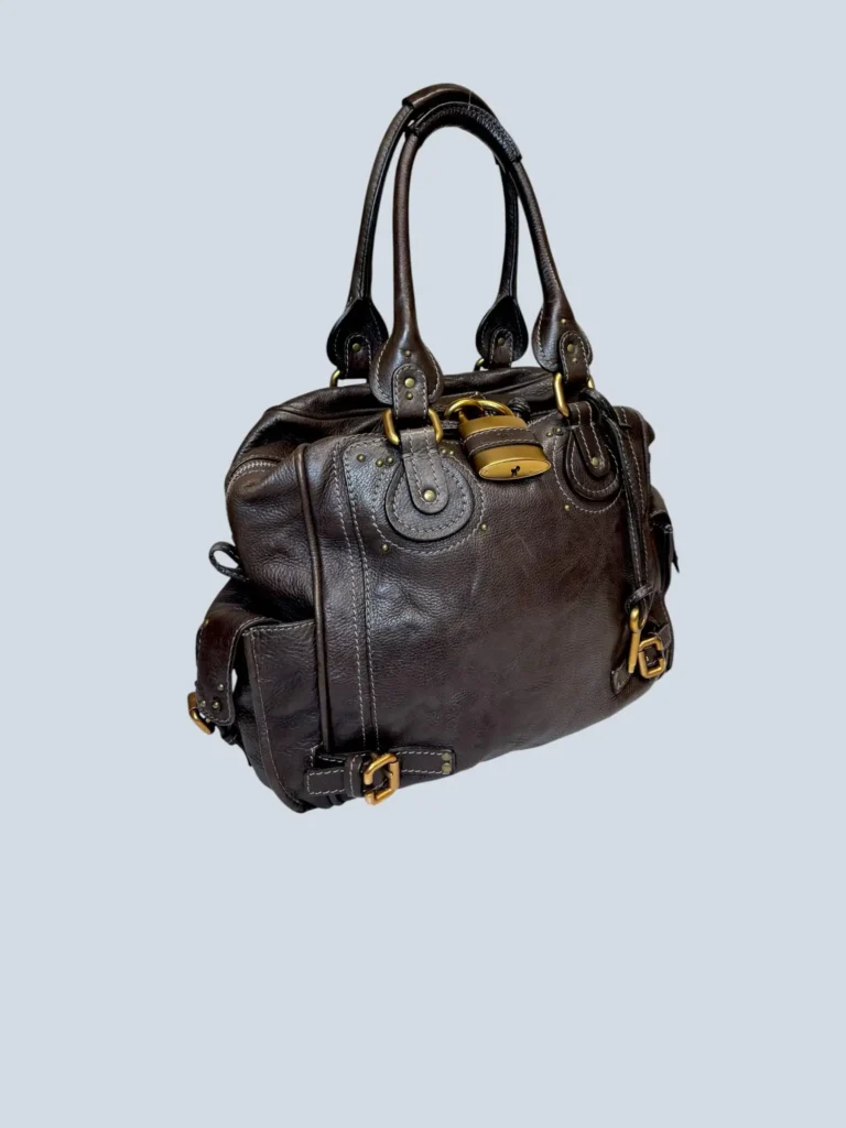 Borsa a spalla Paddington Grande in pelle martellata., foto 2 di 15