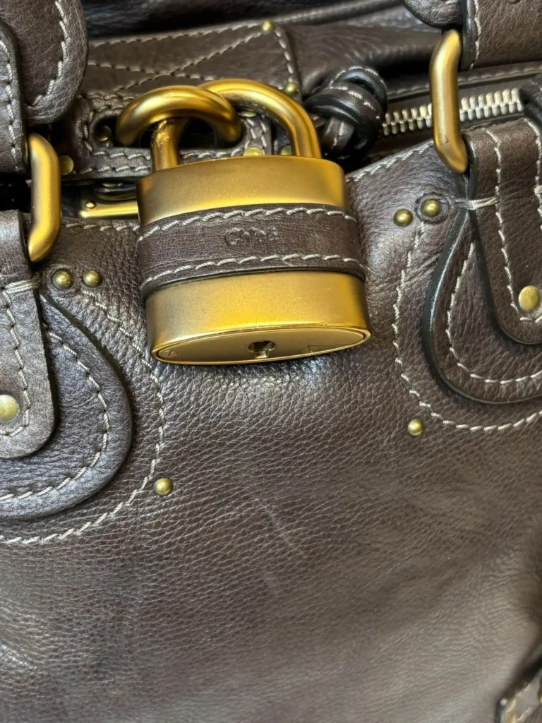 Borsa a spalla Paddington Grande in pelle martellata., foto 12 di 15