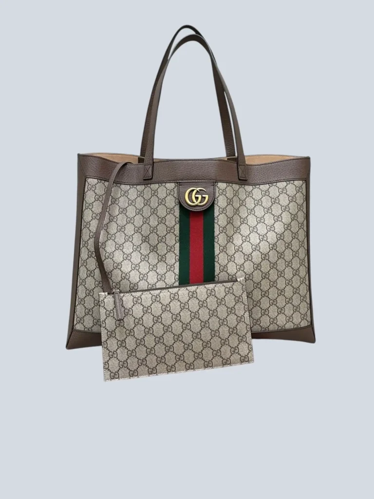 Ophidia GG Soft Monogram canvas and leather tote bag, photo 2 of 14