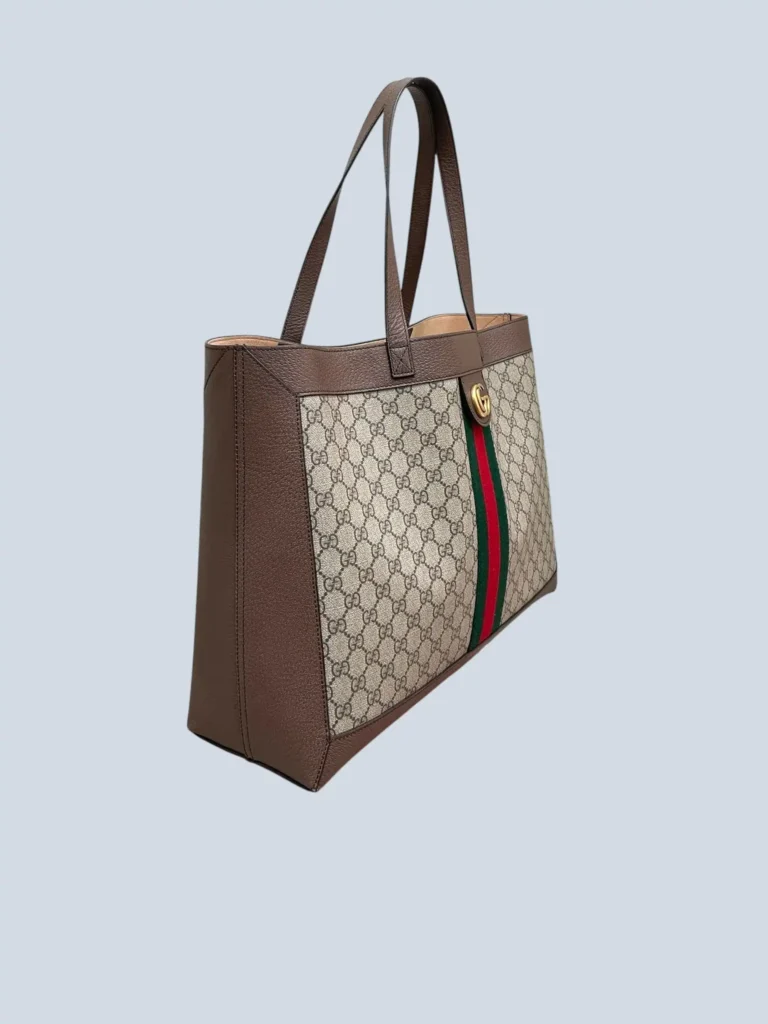 Ophidia GG Soft Monogram canvas and leather tote bag, photo 3 of 14